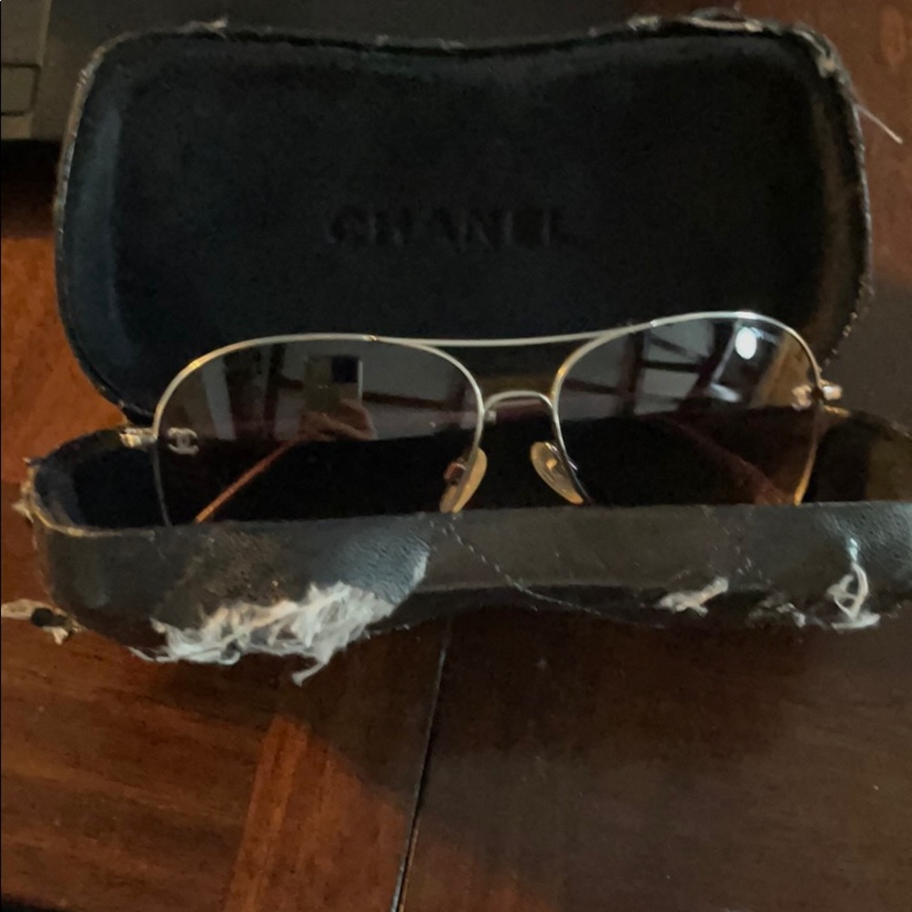 Chanel aviator sunglasses